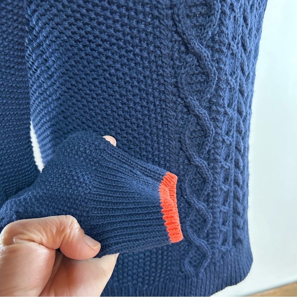 J. Crew Navy Cable Knit Sweater - Picture 5 of 16
